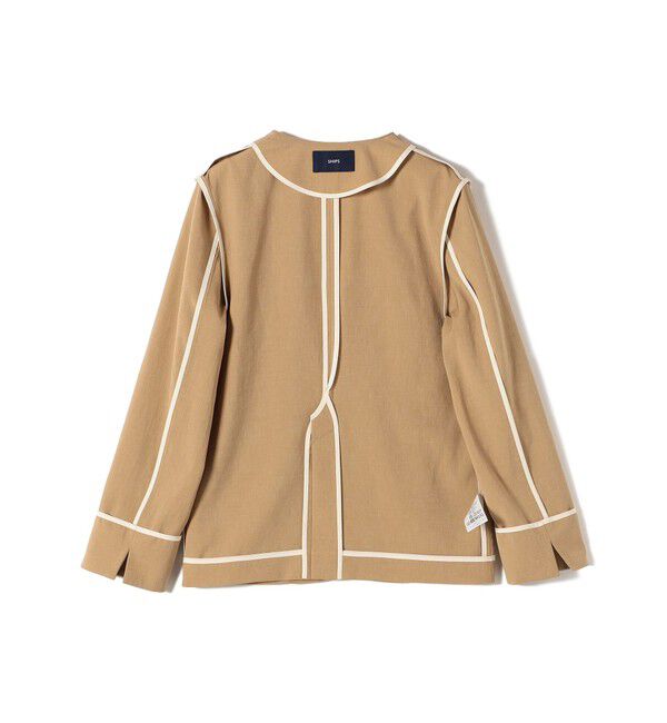 SHIPS for women「〈手洗い可能〉FUNCTIONAL カラーレス ジャケット（セットアップ対応）」|ノーカラージャケット|