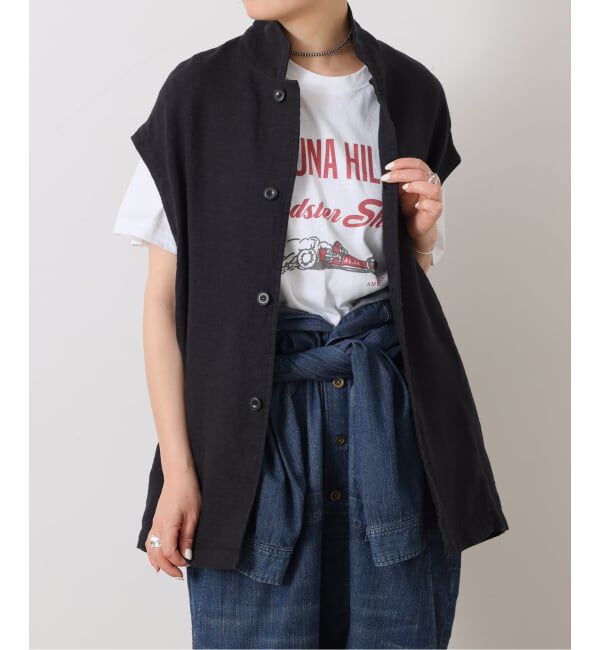 journal standard luxe「《予約》ヘンプキャンバス ベスト」|ダウンベスト・ベスト|ブラック