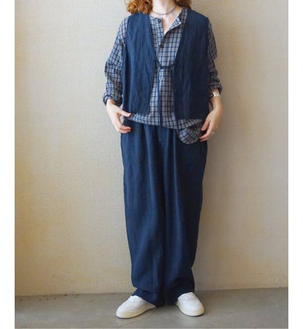 journal standard luxe「【HTS】COTTON CHECK HENRY NECK」|シャツ・ブラウス|