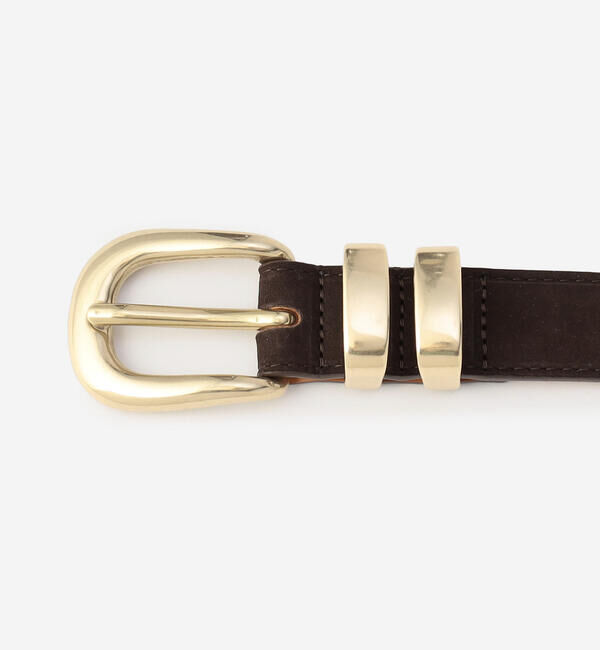 「MAISON BOINET | ヌバックレザーベルト 25mm WOMEN」|ベルト|