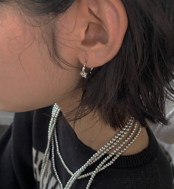  「【インフルエンサー SAKURA企画】アレルギー対応 スターピアス」|ピアス|シルバー