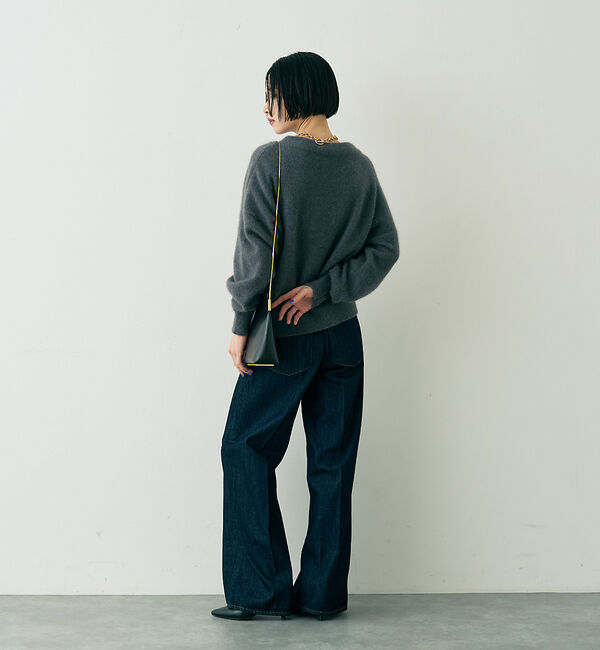 Rouge vif「ラクーン混ボトルネックニットプルオーバー」|ニット・セーター|