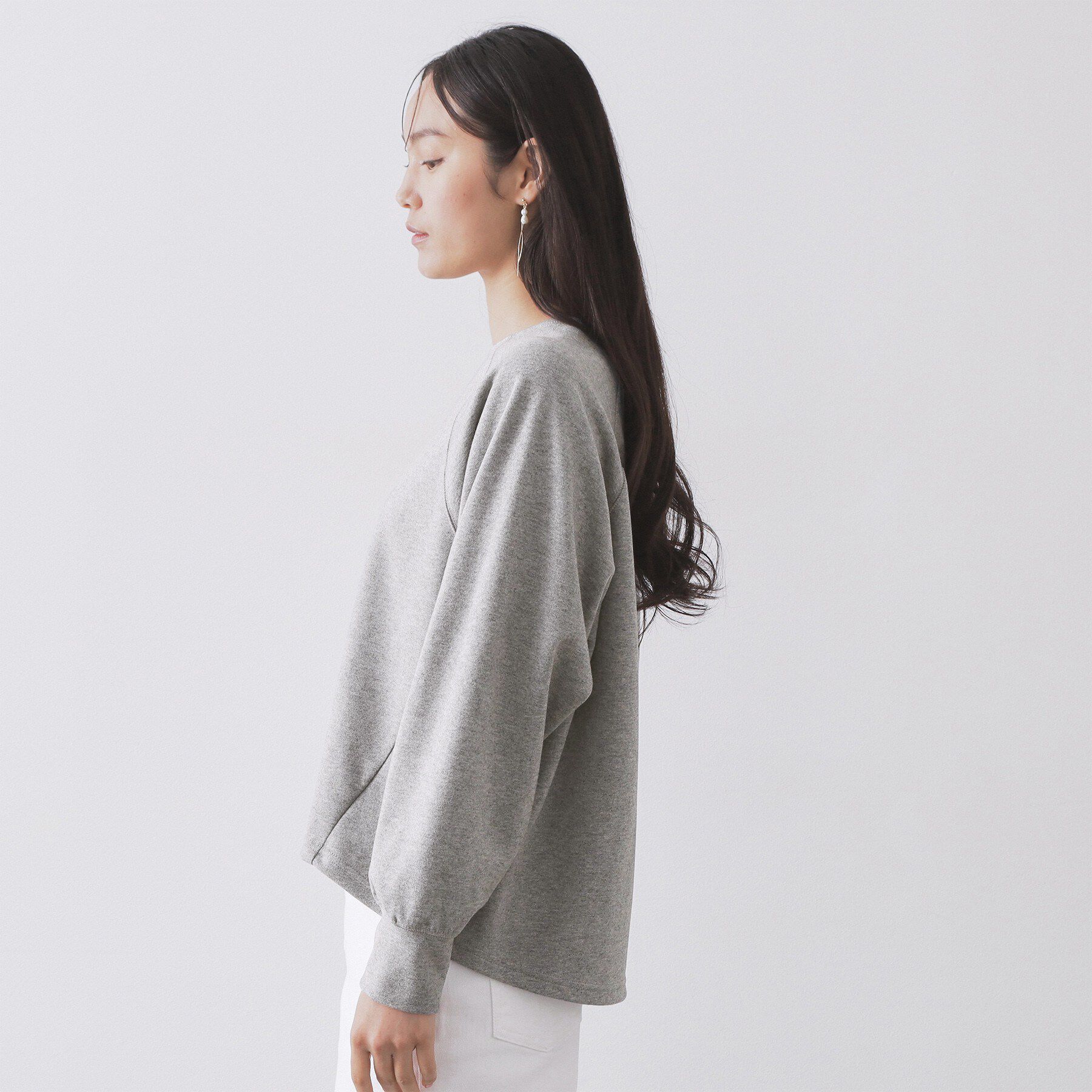 OPAQUE.CLIP「フォルムデザイントップス／セットアップ対応【洗濯機OK】」|Tシャツ・カットソー|
