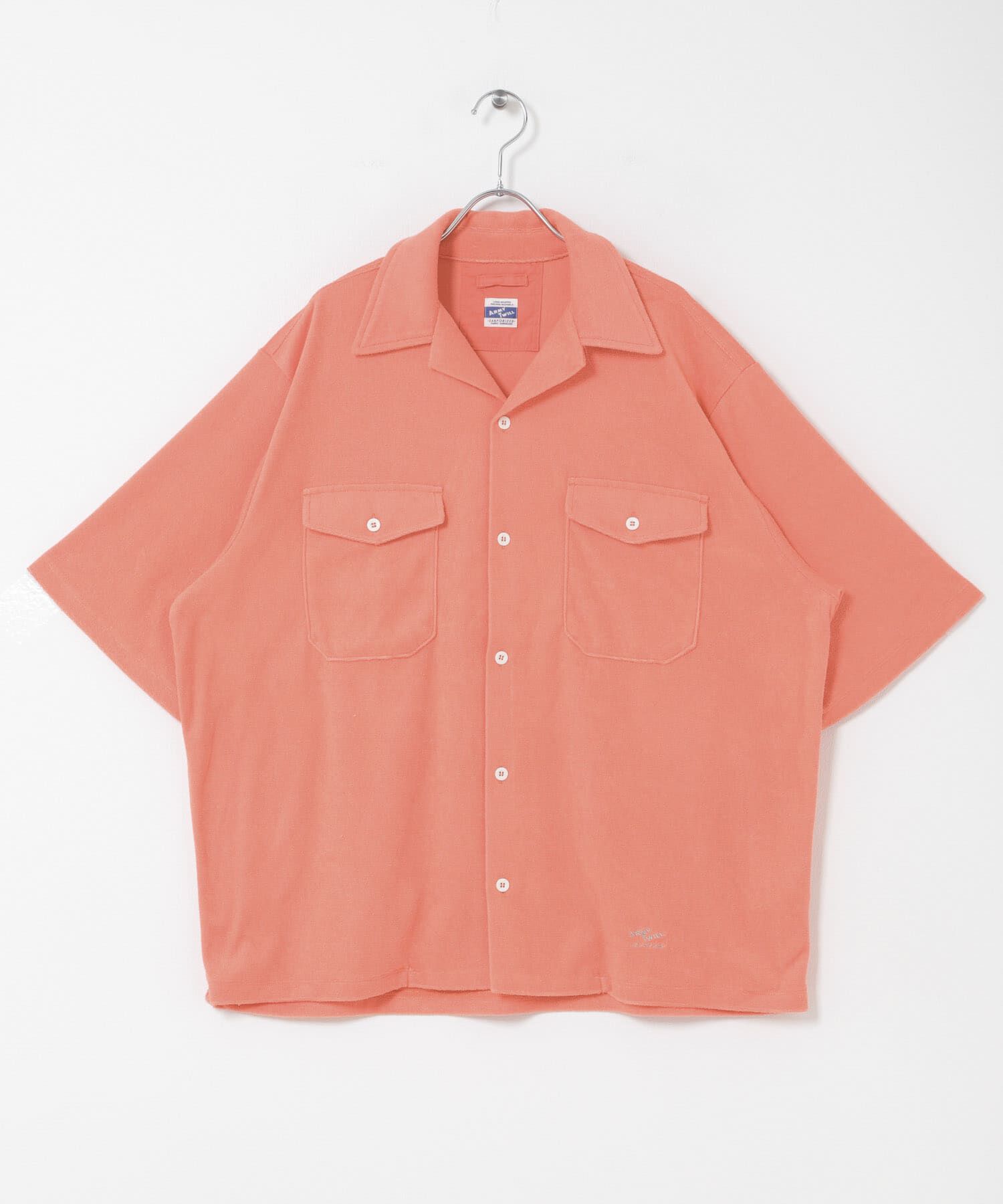 Sonny Label 「ARMY TWILL　PILE OPEN COLLAR SHIRTS」|シャツ・ブラウス|ピンク