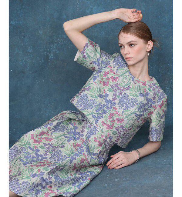 LOULOU WILLOUGHBY「【LOULOU WILLOUGHBY】BHARAT シアーフラワーブラウス」|シャツ・ブラウス|