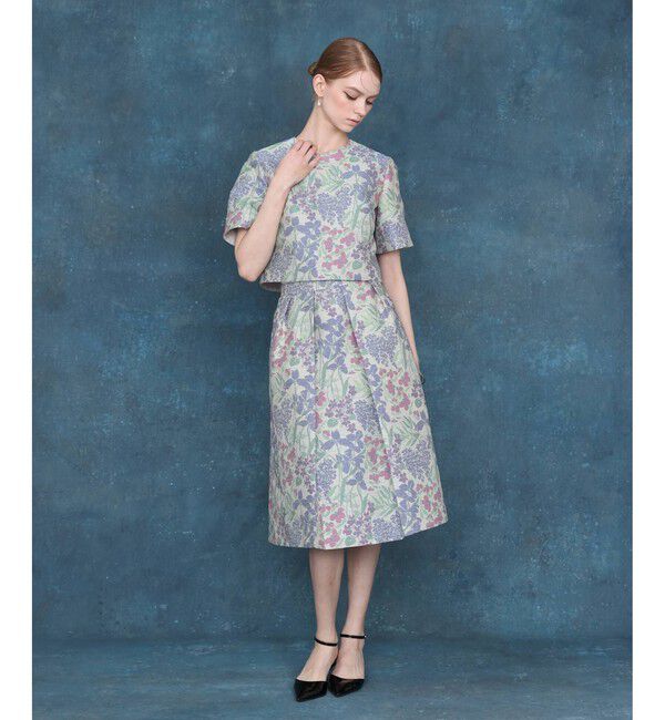 LOULOU WILLOUGHBY「【LOULOU WILLOUGHBY】BHARAT シアーフラワーブラウス」|シャツ・ブラウス|