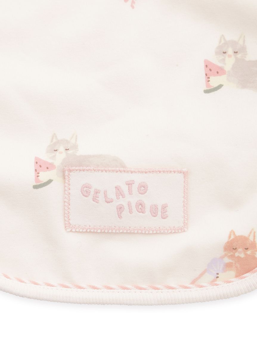 GELATO PIQUE KIDS & BABY「【BABY】シーサイドキャット柄スタイ」|スタイ|