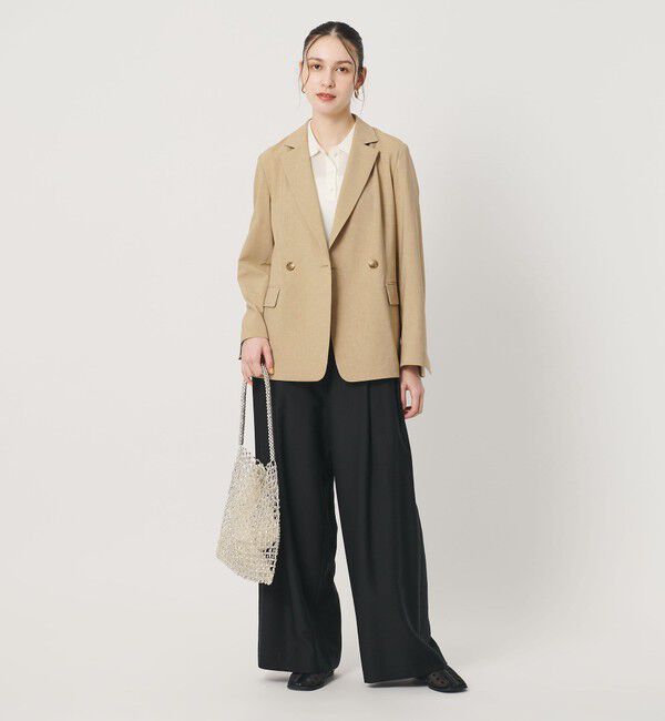 BEAUTY&YOUTH UNITED ARROWS「ポリエステル ダブルジャケット 吸水速乾 防シワ ウォッシャブル」|テーラードジャケット|
