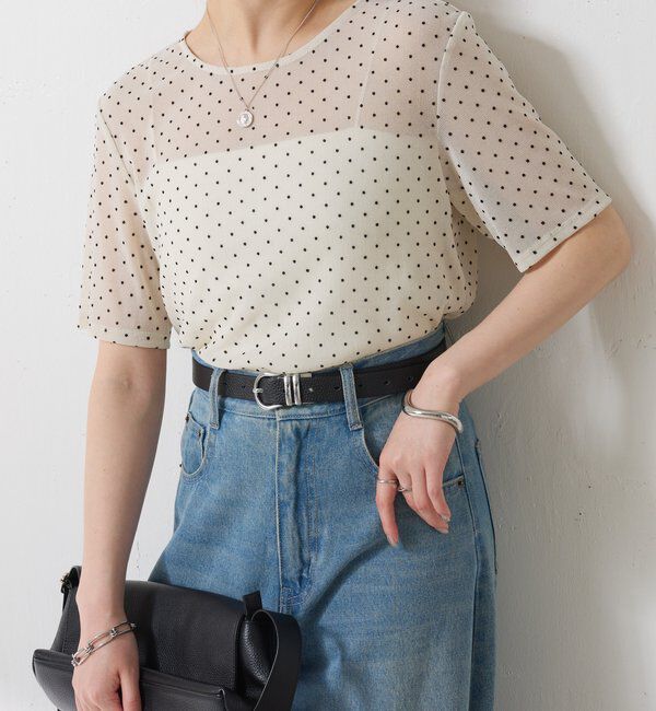  「シアードットチュールカットソー」|Tシャツ・カットソー|