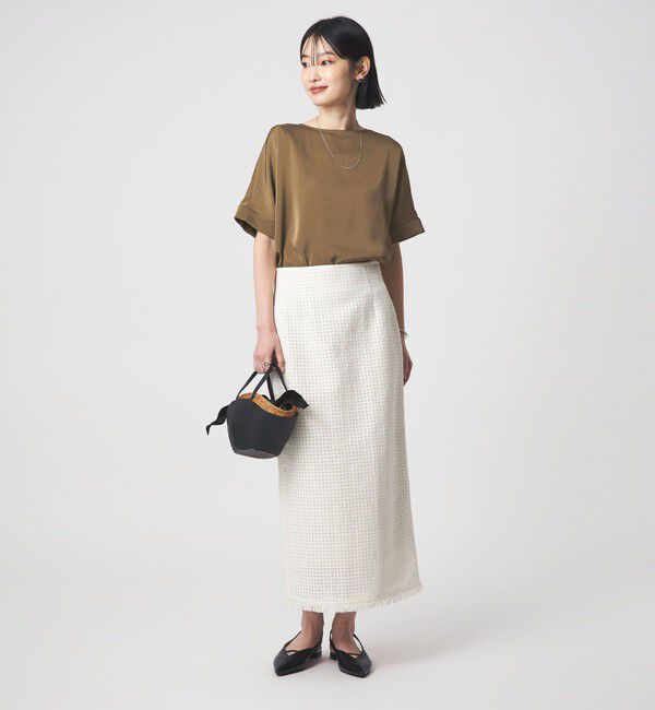 UNITED ARROWS green label relaxing「サテン TEE ブラウス」|シャツ・ブラウス|
