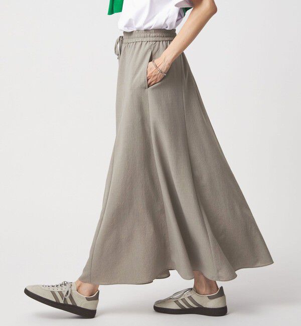 UNITED ARROWS green label relaxing「【結論シリーズ】ドライクロス フレアスカート［size SHORT/TALLあり］」|フレア|