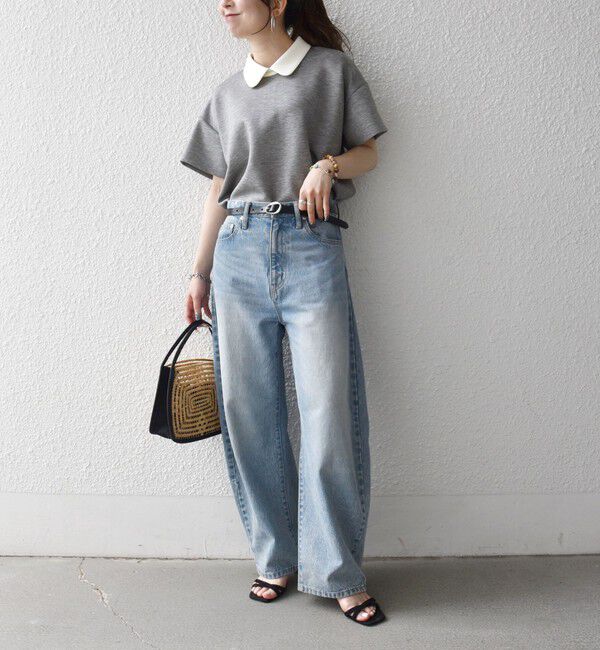 SHIPS any「《予約》SHIPS any:〈洗濯機可能〉バイカラー ショートスリーブ プルオーバー」|Tシャツ・カットソー|
