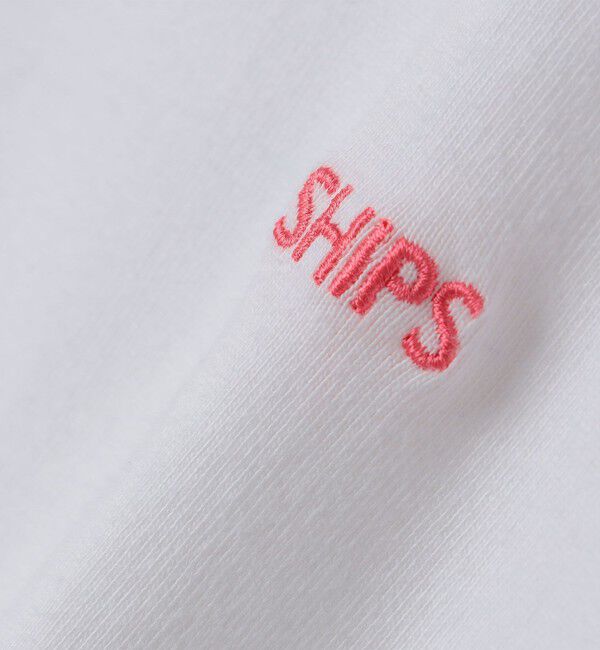 SHIPS「【WEB限定】SHIPS: マイクロ SHIPSロゴ Tシャツ」|Tシャツ・カットソー|