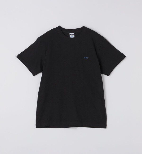 SHIPS「【WEB限定】SHIPS: マイクロ SHIPSロゴ Tシャツ」|Tシャツ・カットソー|ロイヤルブルー