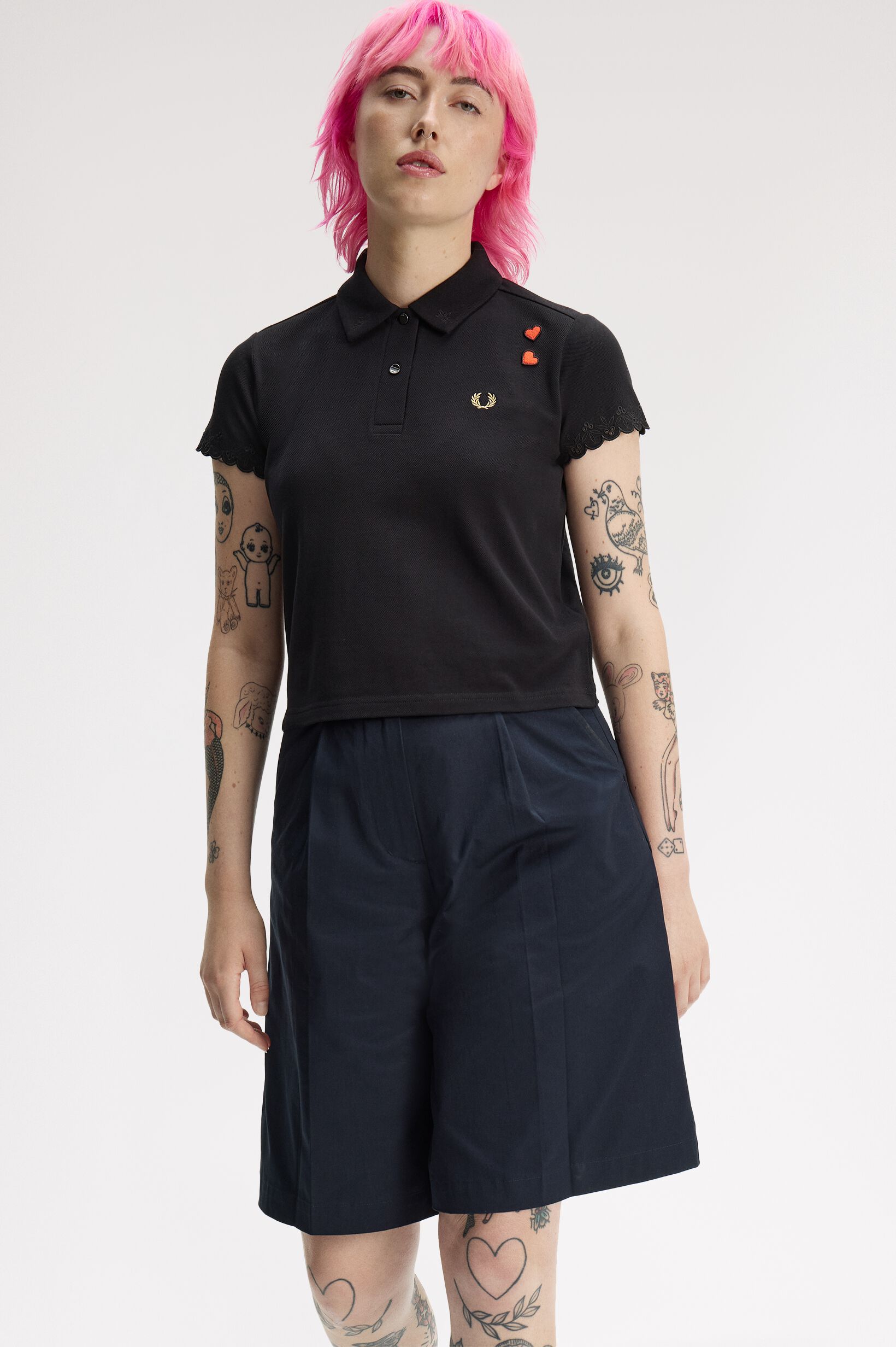 FRED PERRY 「Amy Winehouse Embroidered Detail Polo Shirt」|ポロシャツ|