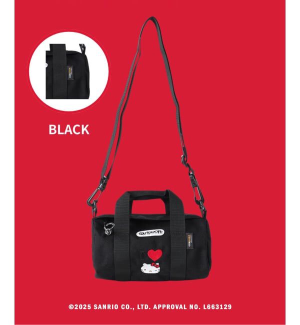 OUTDOOR PRODUCTS Usual Things「HELLO KITTY 別注 230 ROLLBOSTON SMALL」|ショルダー・メッセンジャー|ブラック
