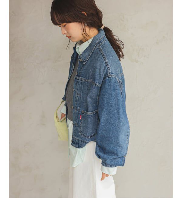 SLOBE IENA「《追加》Levi&rsquo;s/リーバイス SLOBE別注 BALLOON SLEEVE TRACKER デニムジャケット」|デニムジャケット|