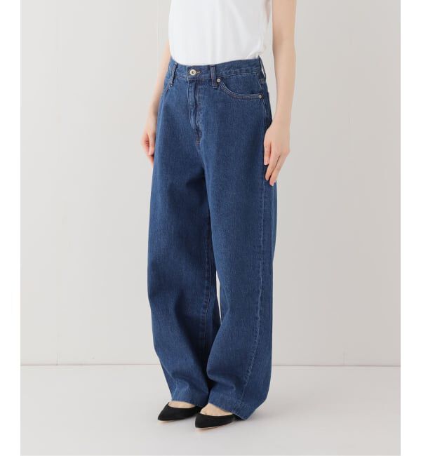 SLOBE IENA「LE DENIM カーブバギーデニムパンツ」|デニム|
