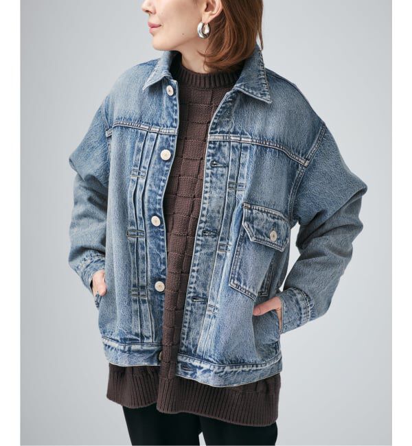 VERMEIL par iena「NEEDBY VINTAGE ニードバイ ヴィンテージ VINTAGE FUJI N1V9V204209Y」|デニムジャケット|ネイビー B