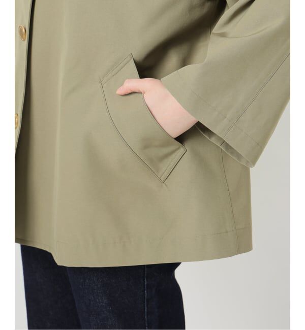 SLOBE IENA「TRADITIONAL WEATHERWEAR SLOBE別注 LINTON N/C SHORT」|ノーカラーコート|