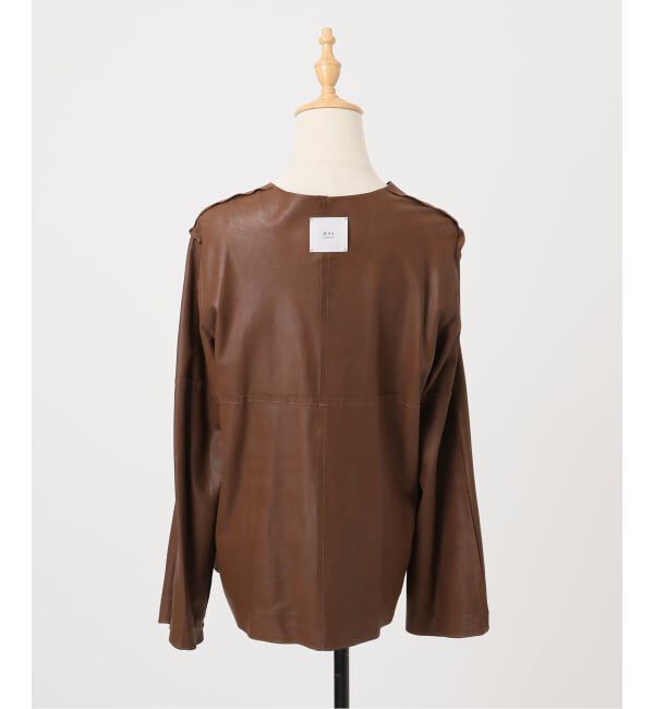 IENA LA BOUCLE「IENA LA BOUCLE GOAT SUEDE ジャケット」|ノーカラージャケット|