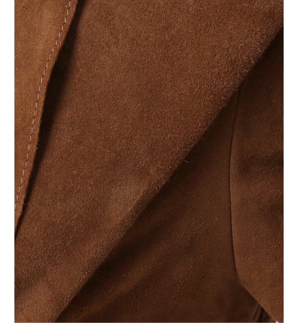 IENA LA BOUCLE「IENA LA BOUCLE GOAT SUEDE ジャケット」|ノーカラージャケット|