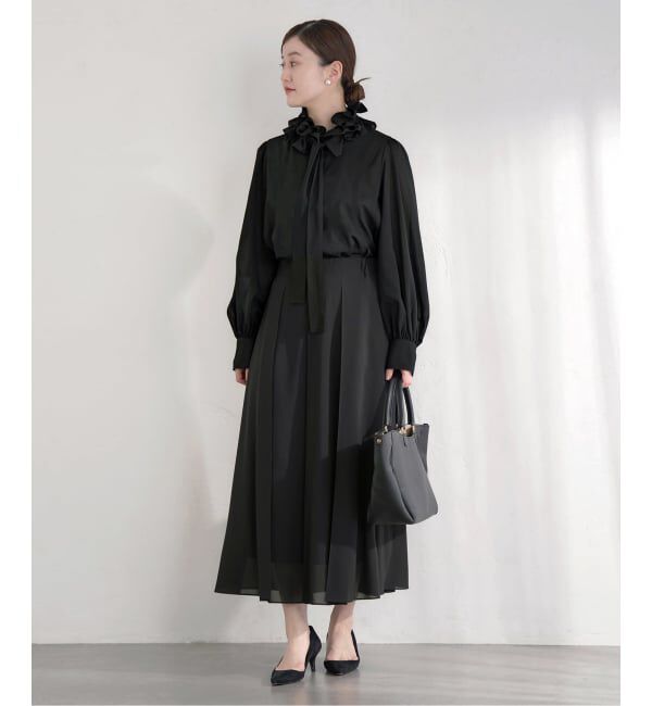 IENA「《追加》&NAVYシアーボウタイブラウス」|シャツ・ブラウス|