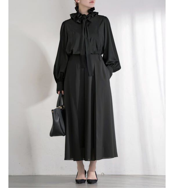 IENA「《追加》&NAVYシアーボウタイブラウス」|シャツ・ブラウス|