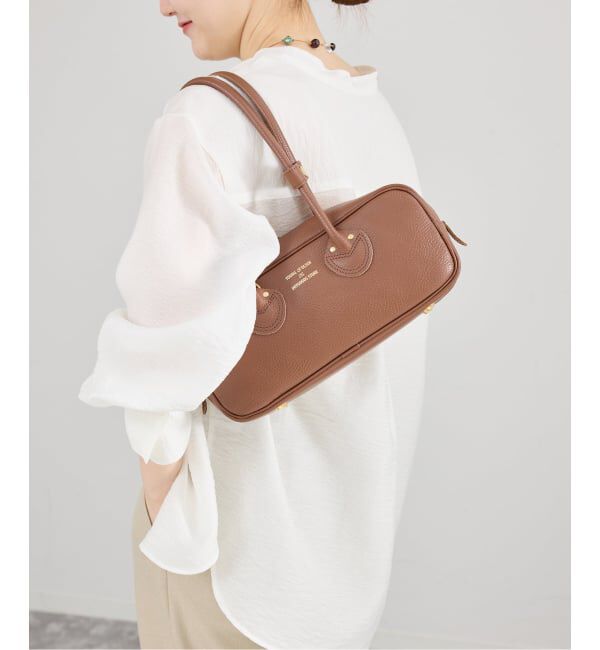 IENA「《WEB/一部店舗限定》YOUNG&OLSEN EMBOSSED LEATHER STUDENT S バッグ YO2601-GD005」|ボストンバッグ|
