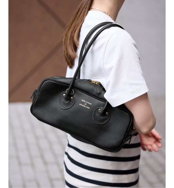IENA「《WEB/一部店舗限定》YOUNG&OLSEN EMBOSSED LEATHER STUDENT S バッグ YO2601-GD005」|ボストンバッグ|