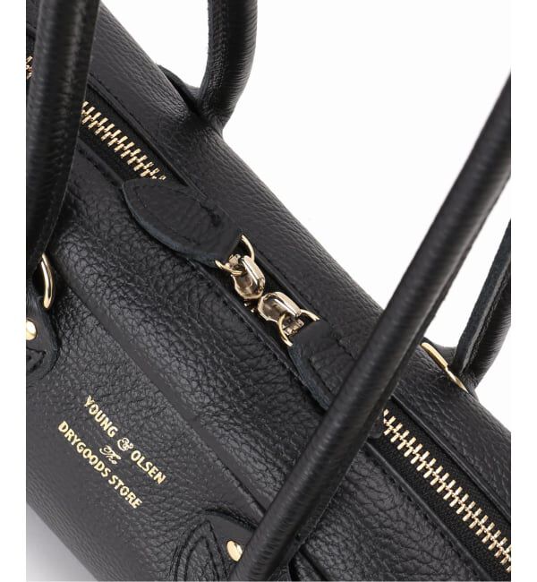 IENA「《WEB/一部店舗限定》YOUNG&OLSEN EMBOSSED LEATHER STUDENT S バッグ YO2601-GD005」|ボストンバッグ|