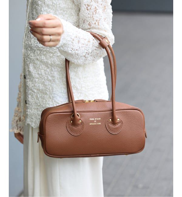 IENA「《WEB/一部店舗限定》YOUNG&OLSEN EMBOSSED LEATHER STUDENT S バッグ YO2601-GD005」|ボストンバッグ|