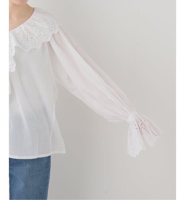 IENA LA BOUCLE「IENA LA BOUCLE シアーフリルブラウス」|シャツ・ブラウス|