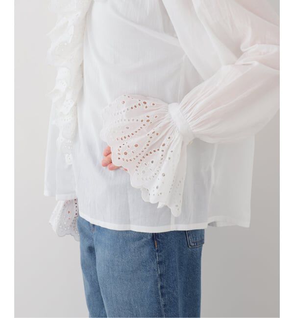 IENA LA BOUCLE「IENA LA BOUCLE シアーフリルブラウス」|シャツ・ブラウス|