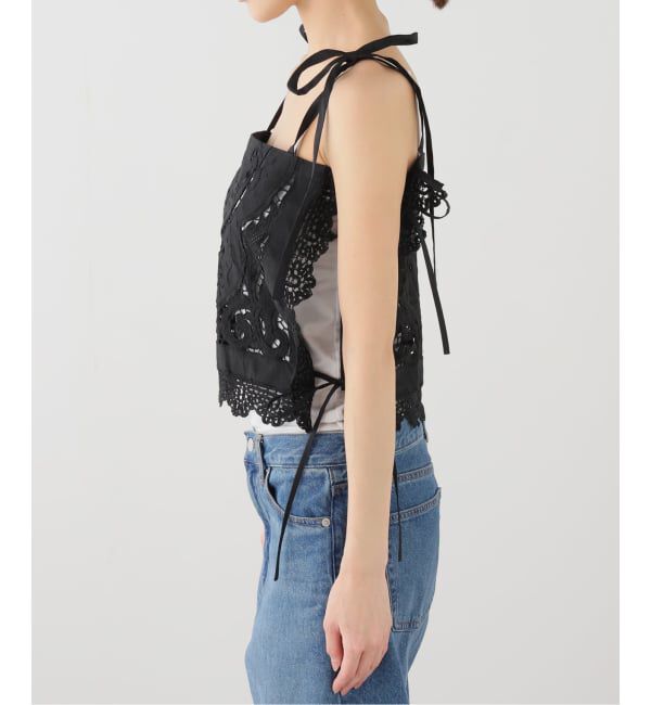 IENA LA BOUCLE「HERITER/エリテ ボビンレース カットワーク パーツ キャミソール H0-00-3073」|キャミソール|