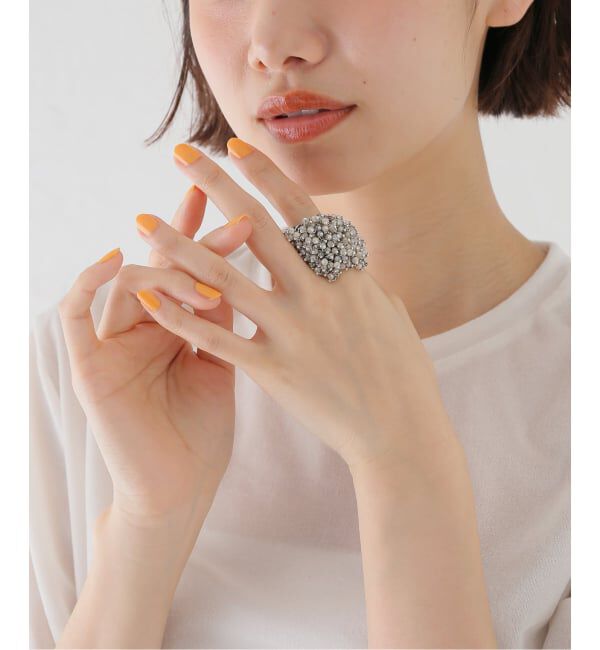 VERMEIL par iena「JEAN FRANCOIS MIMILLA ジャンフランソワミミラ Glass Beads & Stee リング BAG101」|リング|