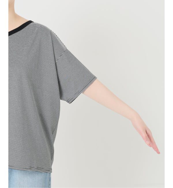 IENA「《予約》FOLKIN' VIOLETTE ROOM ASYMMETRY TEE Tシャツ FVR24407」|Tシャツ・カットソー|