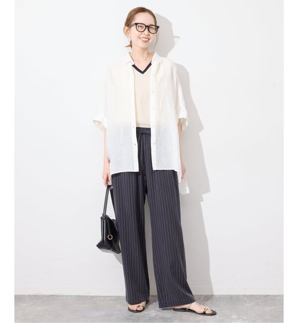 SLOBE IENA「《シリーズあり/12色展開》1dozen 汗染み防止Vネックノースリ」|Tシャツ・カットソー|