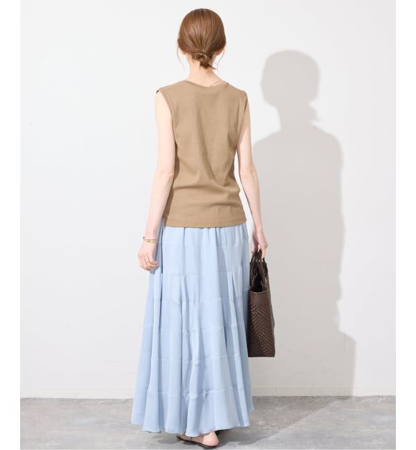 SLOBE IENA「《シリーズあり/12色展開》1dozen 汗染み防止Vネックノースリ」|Tシャツ・カットソー|