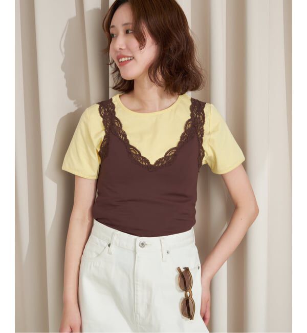 SLOBE IENA「《シリーズあり/12色展開》1dozen コンパクトリンガーTEE」|Tシャツ・カットソー|