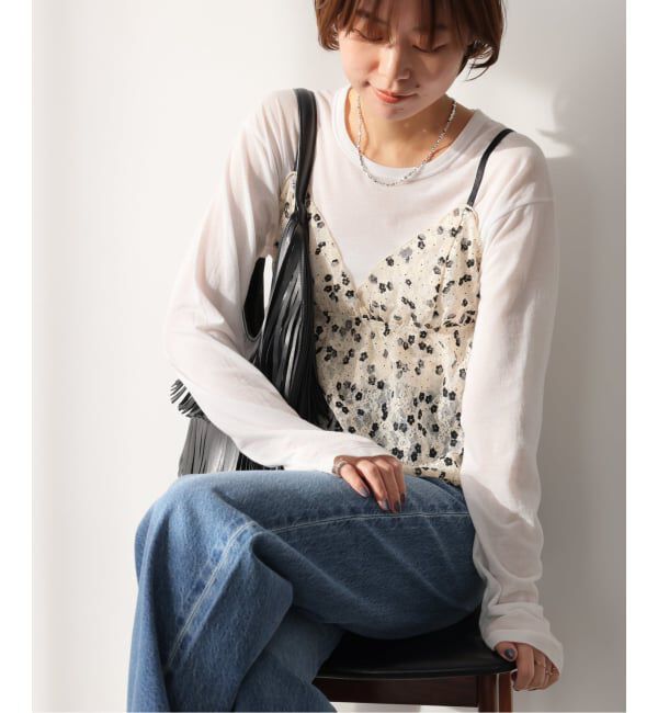JOURNAL STANDARD relume「［26SS新作］【PROVOKE/プロヴォーク】プリントレースキャミソール」|シャツ・ブラウス|