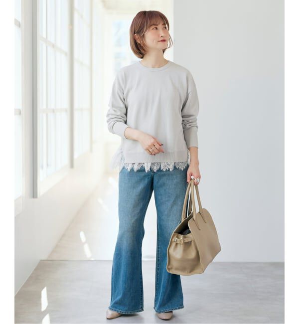 Spick and Span「レースドッキング2WAYカーディガン」|カーディガン|