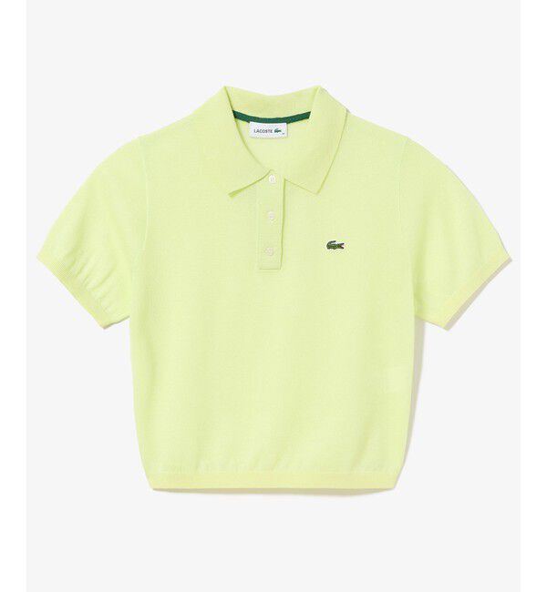 LACOSTE「ラメニットポロシャツ」|ポロシャツ|