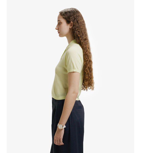 LACOSTE「ラメニットポロシャツ」|ポロシャツ|