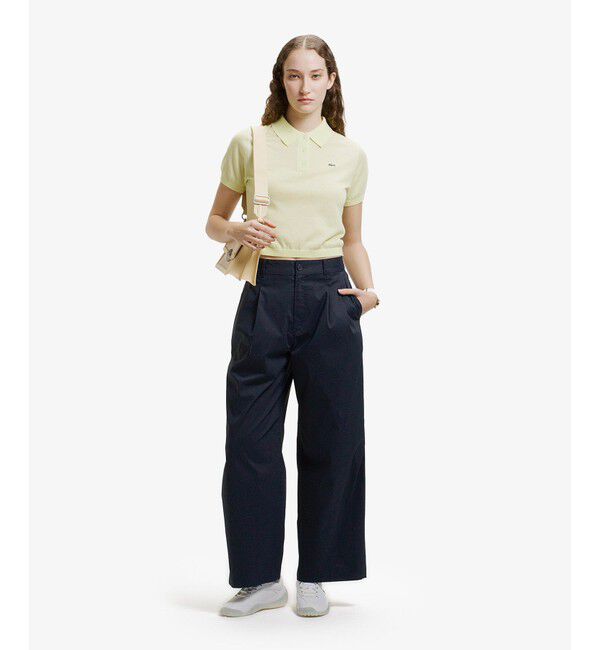 LACOSTE「ラメニットポロシャツ」|ポロシャツ|