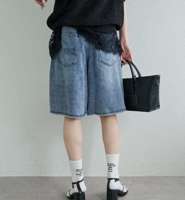  「リヨセル混デニムハーフパンツ」|その他|