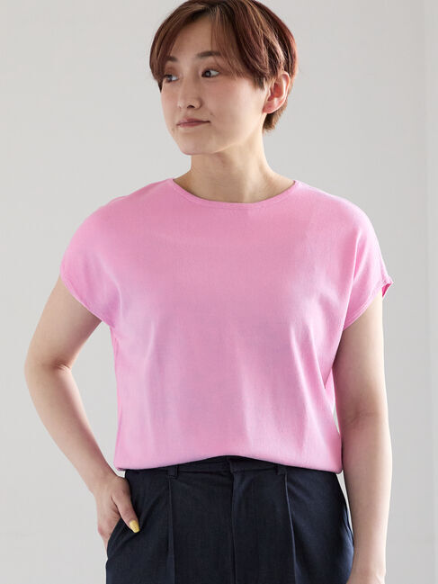 Te chichi「【多機能】フレンチスリーブニット」|ニット・セーター|