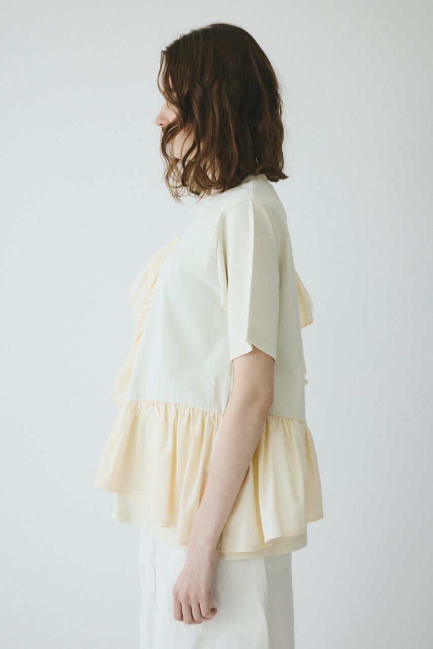 HeRIN.CYE「［予約］Docking ruffle peplum tops」|Tシャツ・カットソー|