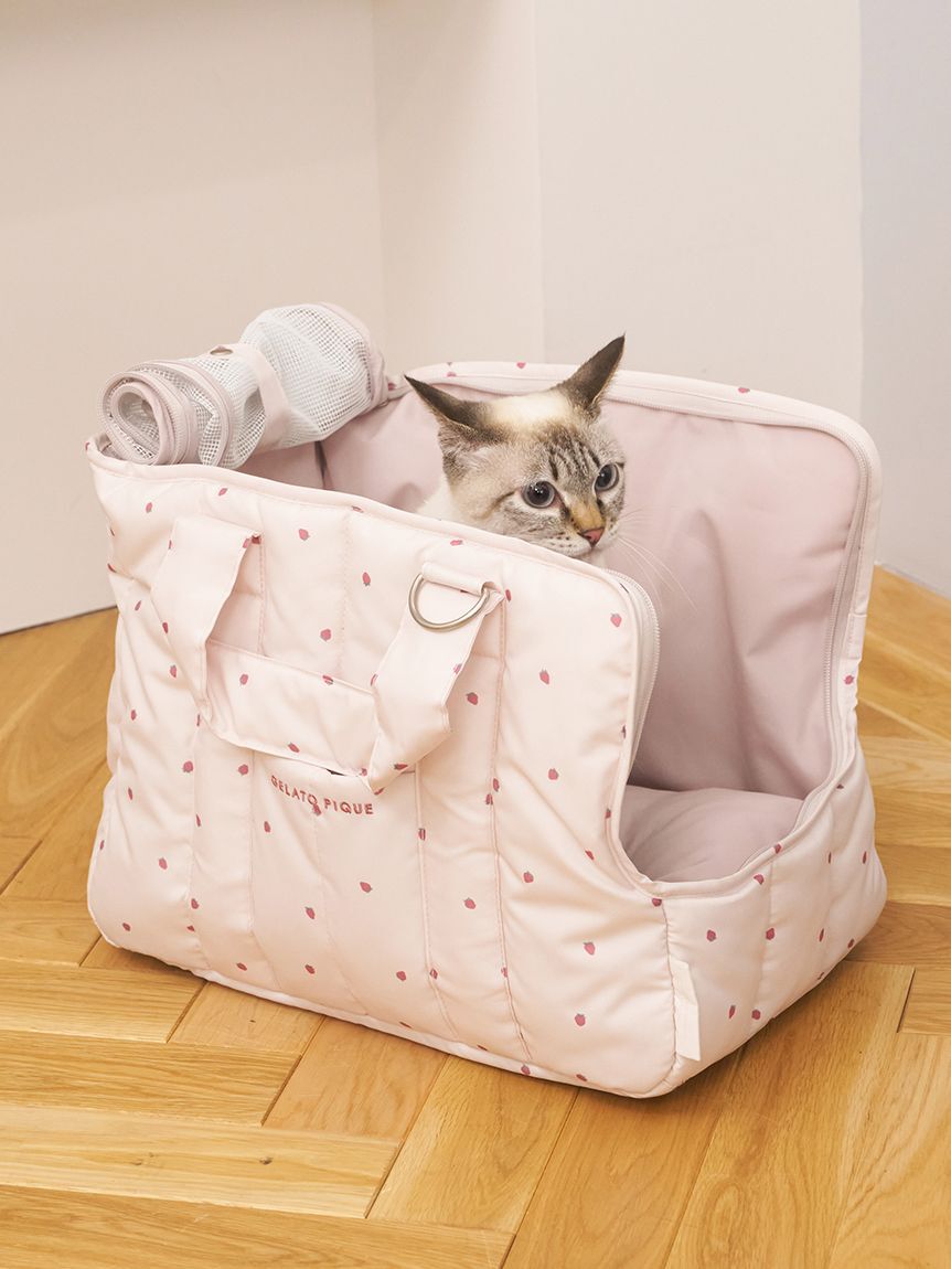  GELATO PIQUE CAT&DOG「【CAT&DOG】ストロベリー柄ミニサイズキャリーバッグ」|その他|