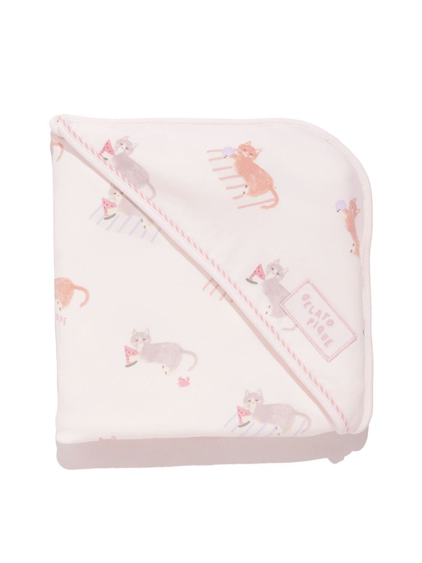GELATO PIQUE KIDS & BABY「【KIDS】シーサイドキャット柄ブランケット」|ブランケット|PNK